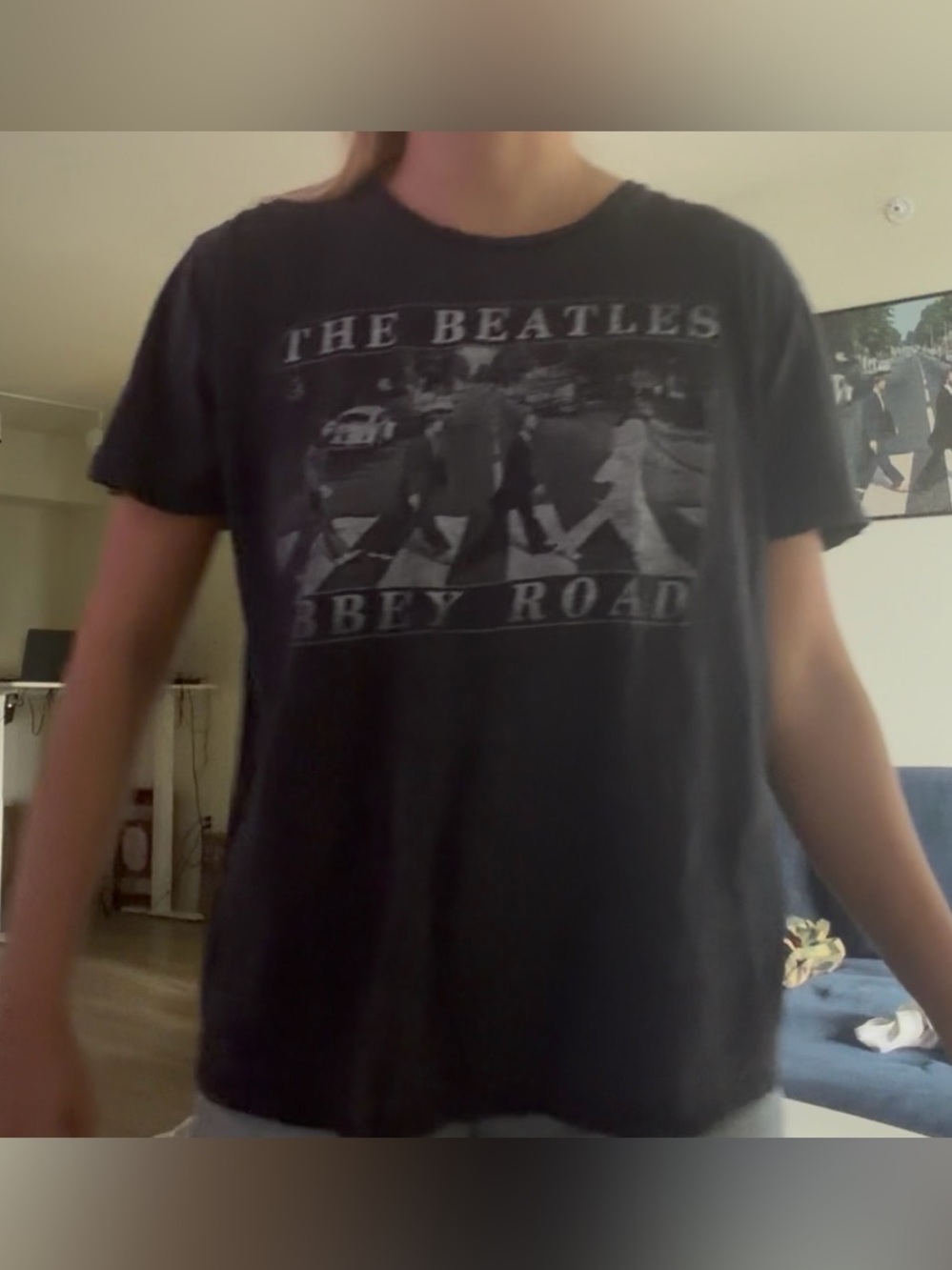 The Beatles Abbey Road Graphic Men’s T-Shirt - Black